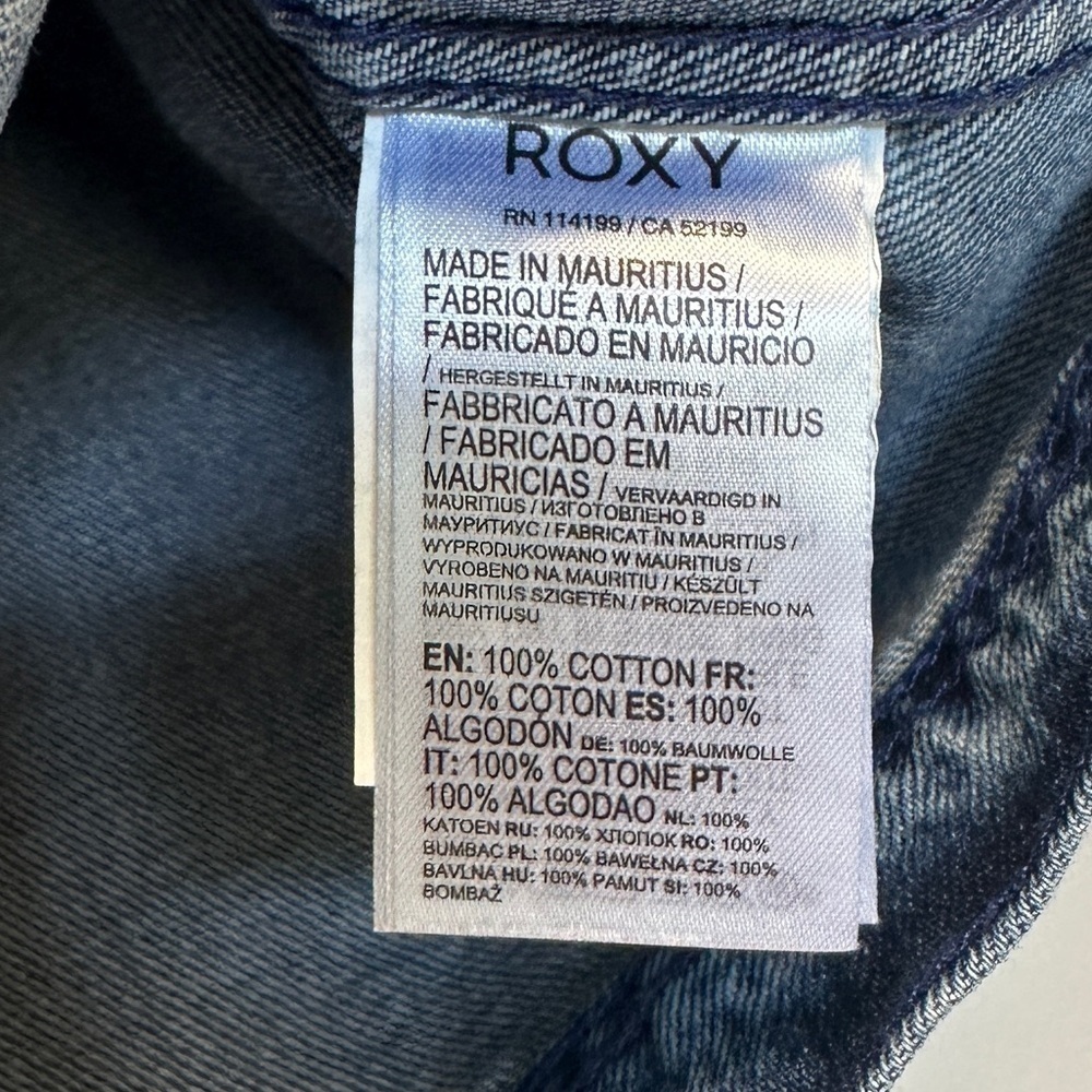 NWT ROXY Mountain Road Denim Jacket - Picture 7 of 7
